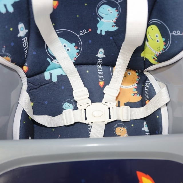 Scaun masa copii si bebelusi, Empria, 3 in 1, multifunctional, transformabil in scaunel si masuta, Astro Dino [8]