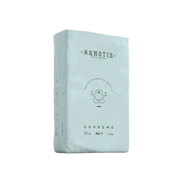 Scutece hipoalergenice Supreme Agnotis, marimea nr.1, 2-5 kg, 44 bucati [2]