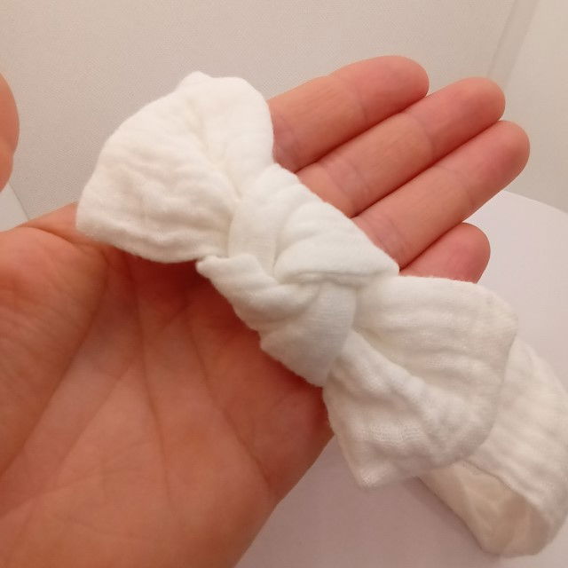 Set 3 bentite elastice pentru fetite, cu fundita, bebe 3-36 luni, Diverse culori [10]