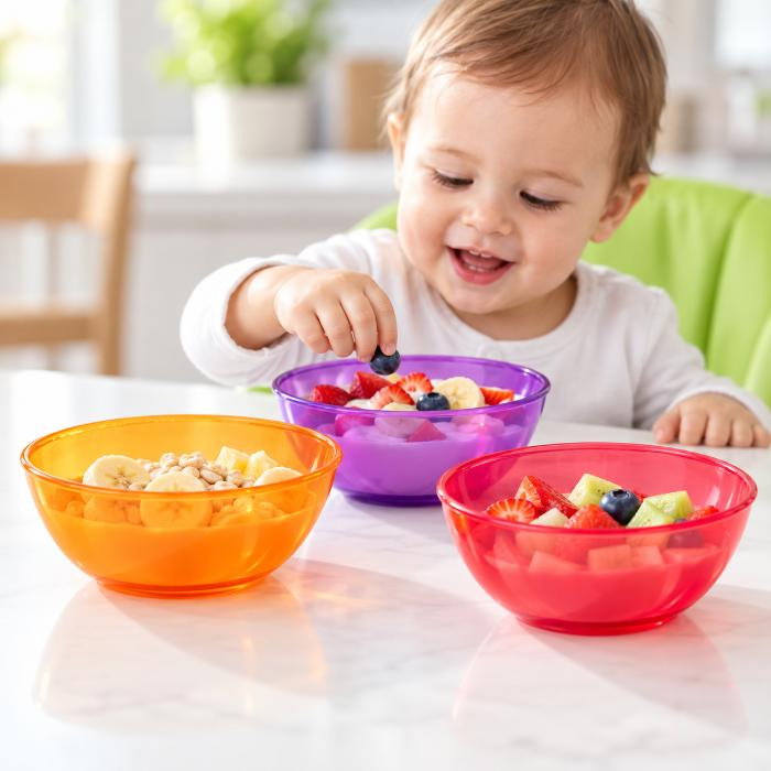 Set 3 boluri colorate pentru copii BabyJem, Diverse culori [1]