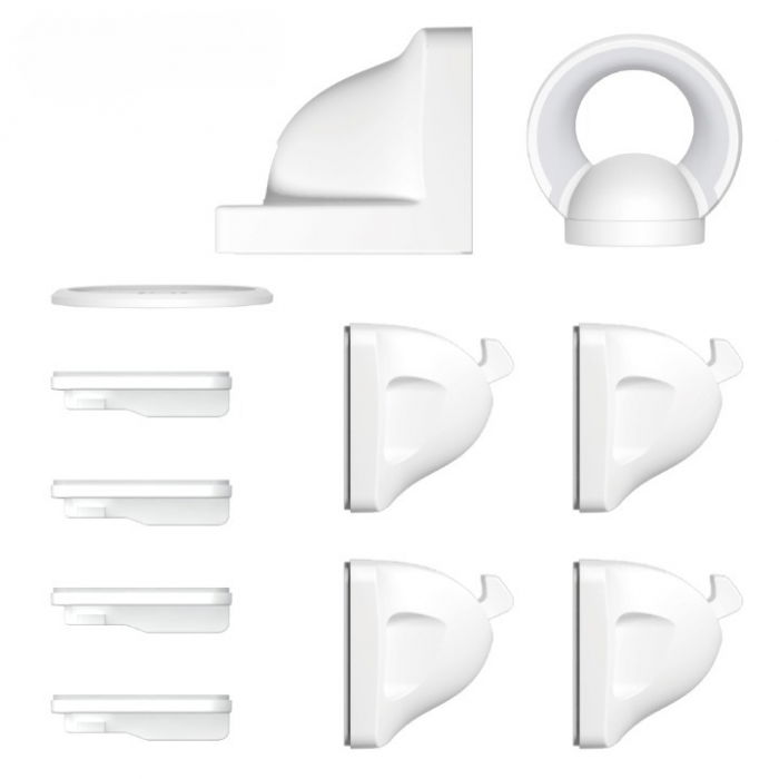 Set sigurante magnetice pentru sertare, Empria, 4 bucati, Alb/Gri [2]