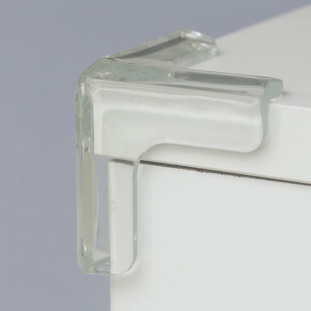 Set 4 protectii colturi tridimensionale silicon transparent, 4.5x1.5x0.5 cm [4]