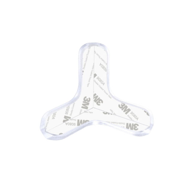 Set 4 protectii colturi tridimensionale silicon transparent, 4.5x1.5x0.5 cm [5]