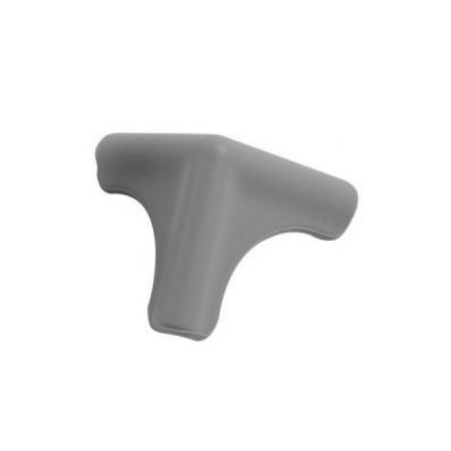 Set 4 protectii in trei laturi pentru colturi, 4.5x1.4x0.3 cm, silicon, Gri [4]
