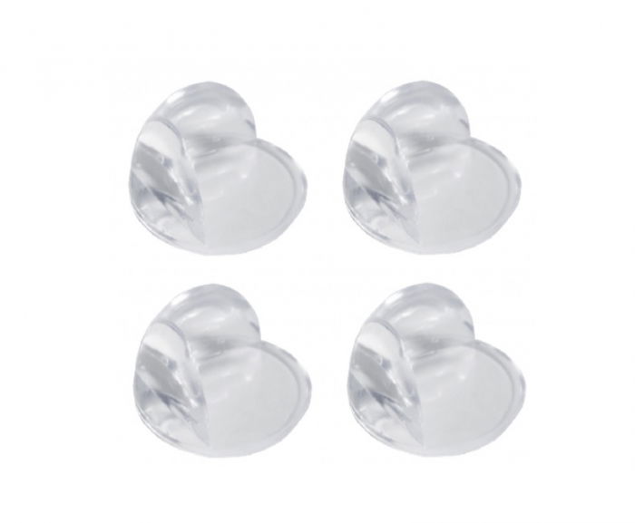 Set 4 protectii rotunde silicon transparent, 3x2.3x2.0 cm_Empria [2]