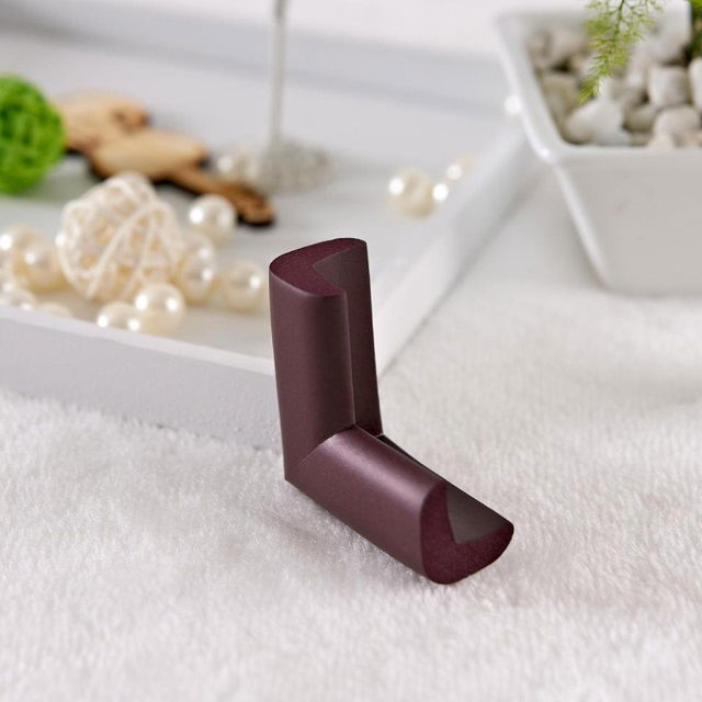 Set 6 bucati subtiri protectii colturi mobilier, 2.3x0.7x5 cm, Grena [3]