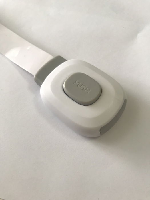 Set 6 sigurante flexibile cu incuietoare dubla pentru usi si sertare, Gri [6]