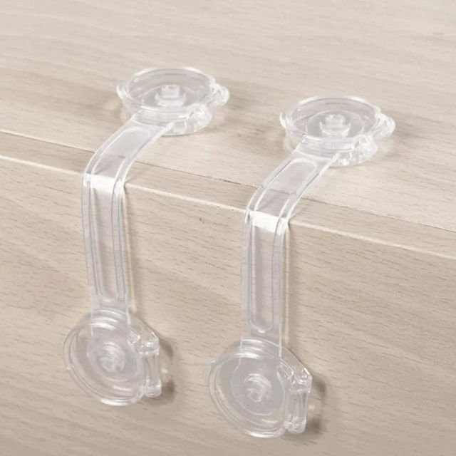 Set 8 sigurante flexibile cu incuietoare dubla, silicon transparent, 15.5x3.5x1 cm [7]