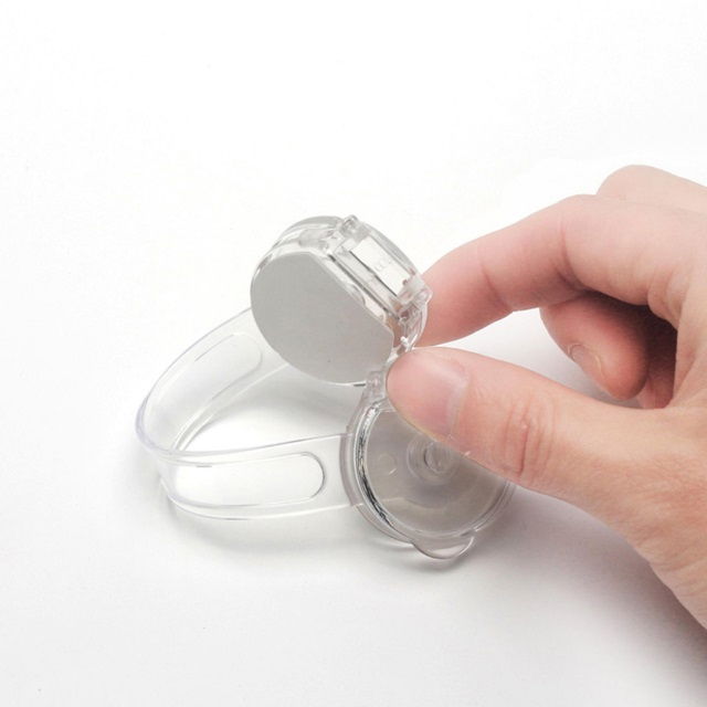 Set 8 sigurante flexibile cu incuietoare dubla, silicon transparent, 15.5x3.5x1 cm [5]