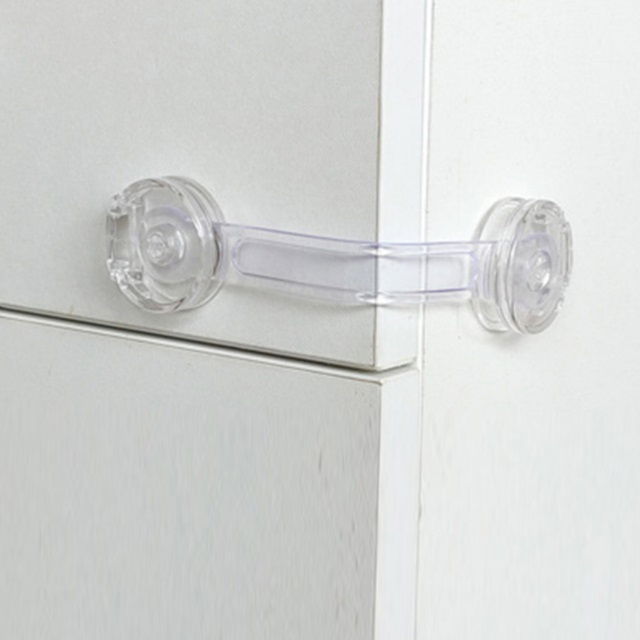 Set 8 sigurante flexibile cu incuietoare dubla, silicon transparent, 15.5x3.5x1 cm [9]