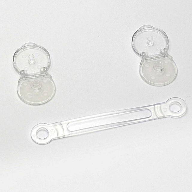 Set 8 sigurante flexibile cu incuietoare dubla, silicon transparent, 15.5x3.5x1 cm [4]