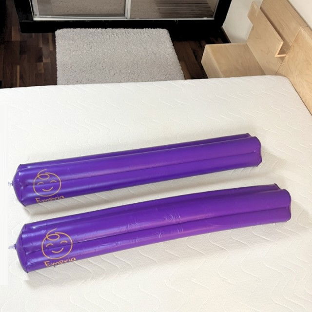 Set bumpere gonflabile protectie pat copii, Empria, 2 bucati, portabile, 120x20x15 cm [9]