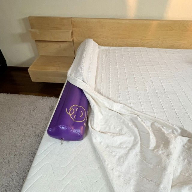 Set bumpere gonflabile protectie pat copii, Empria, 2 bucati, portabile, 120x20x15 cm [3]