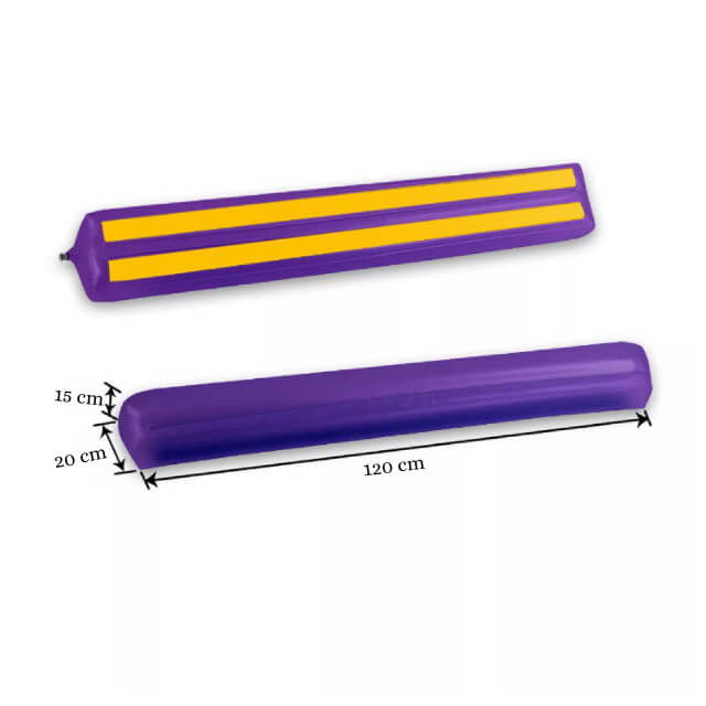 Set bumpere gonflabile protectie pat copii, Empria, 2 bucati, portabile, 120x20x15 cm [7]