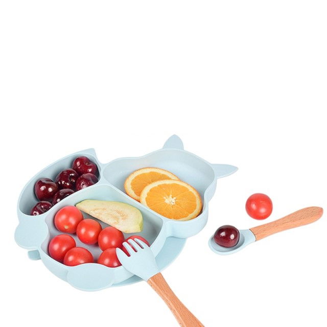 Set complet din silicon fara alergeni pentru diversificare bebe, Empria, Veverita, Diverse culori [2]