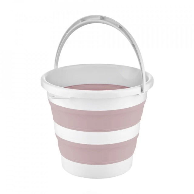 Set de baie cu 5 piese si cadita pliabila Babyjem, Roz [2]
