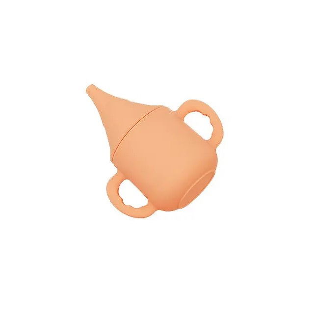 Set diversificare bebelusi Elefant, 6 piese, set hranire silicon fara BPA, Empria, Premium, Portocaliu [3]