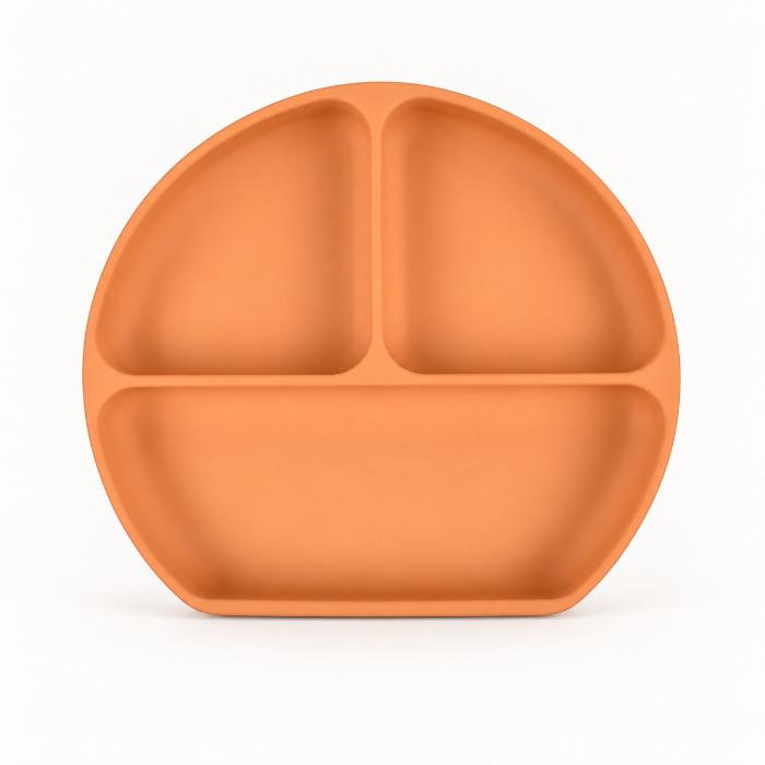Set hranire bebelusi, 6 piese, diversificare, silicon fara BPA, Empria, Portocaliu [8]