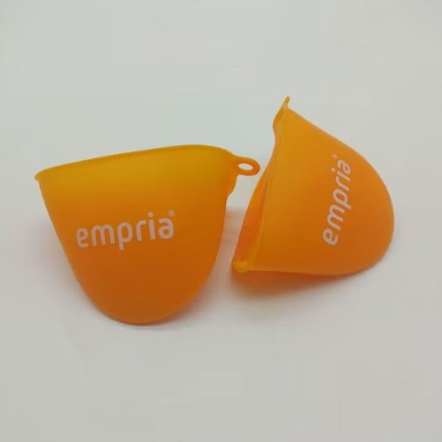 Set manusi protectie cuptor si aragaz, Empria, Silicon, 2 bucati, Portocaliu [7]