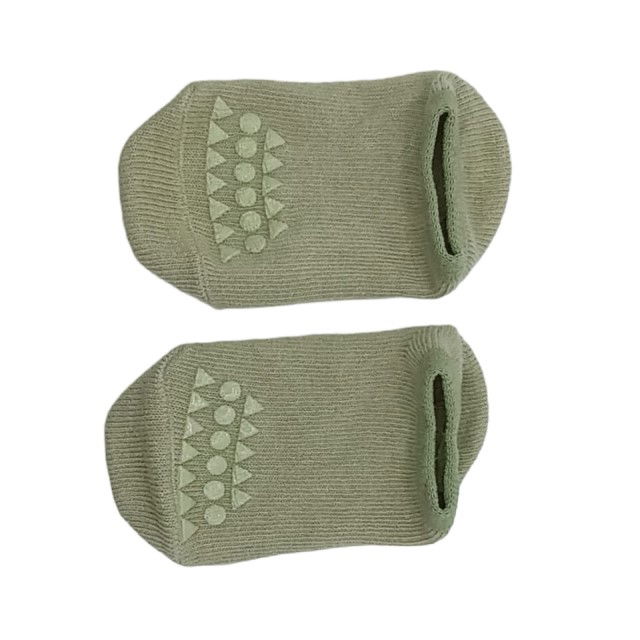 Set protectii anti-alunecare bebe, genunchiere si sosete, Verde [7]