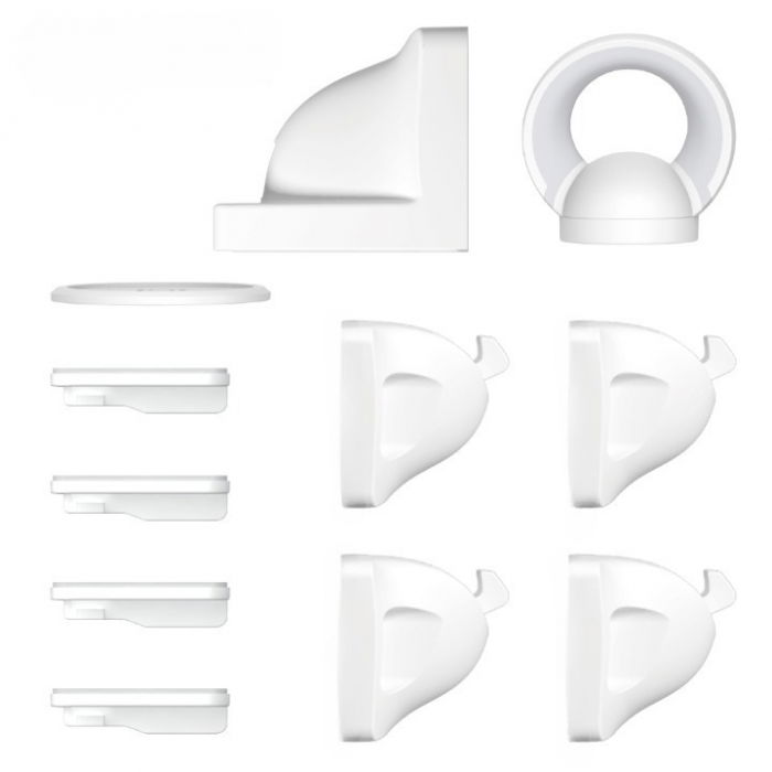 Set sigurante magnetice pentru sertare, Empria, 4 bucati, Alb/Gri [5]