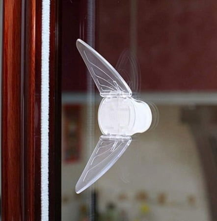 Siguranta fluture blocator usi si geamuri glisante, 17 x 6 x 0.5 cm, Transparent