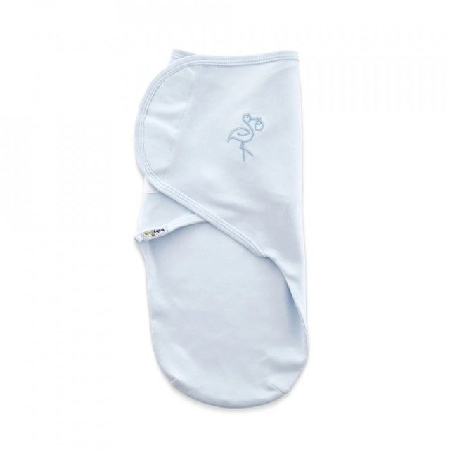 Sistem de infasare din bumbac 0-3 luni BabyJem Swaddle, Bleu [3]