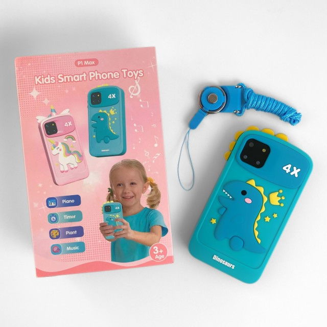 Smartphone copii jucarie educativa video foto 32gb TF card rezolutie 480*800 display 10cm, Bleu [42]