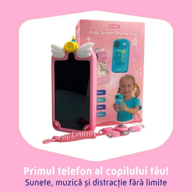 Smartphone copii jucarie educativa video foto 32gb TF card rezolutie 480*800 display 10cm, Diverse culori [3]