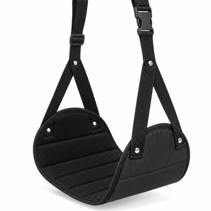 Suport pentru relaxarea picioarelor, hamac picioare, 20.5 x 45 cm, Empria, Negru [5]
