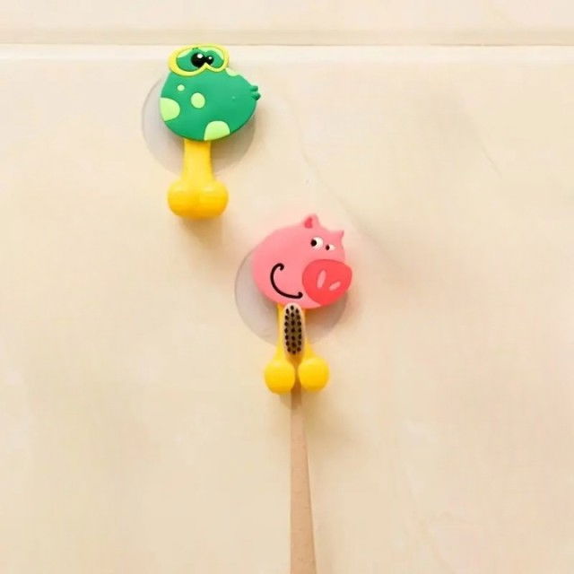 Suport periuta de dinti copil, silicon, 7,5x4 cm, Diverse modele [8]
