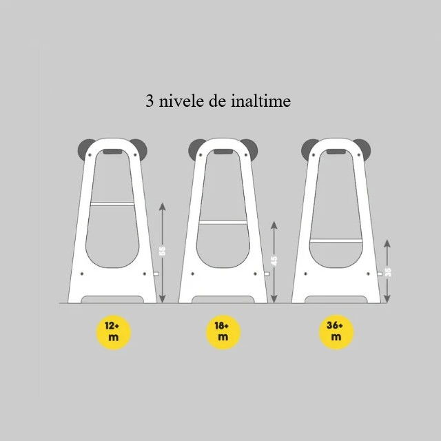 Turn de invatare MamaToyz Learning Tower din lemn, Catelus [6]