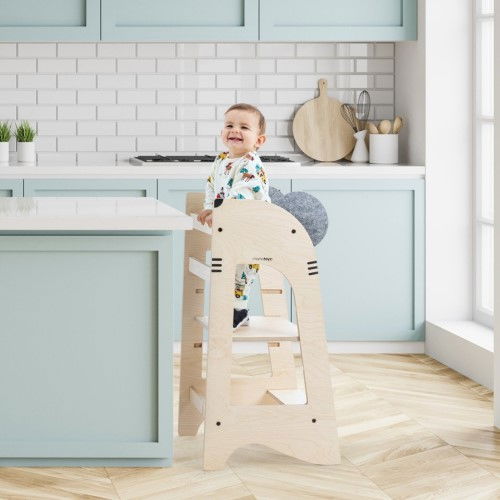 Turn de invatare MamaToyz Learning Tower din lemn, Soricel [1]