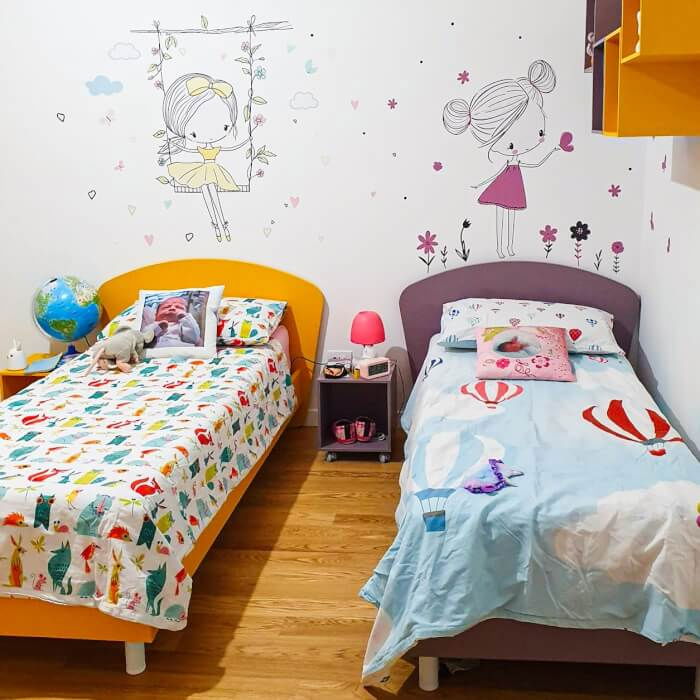 Zana INSPIO in culori pastelate cu fluturi si flori [4]