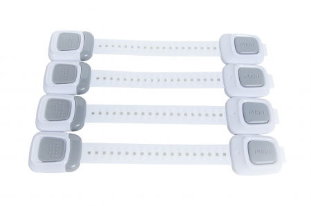 Set cu incuietoare dubla pentru usi si sertare gri, 25 cm_Empria [1]