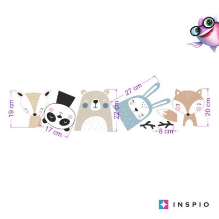 Stickere decorative - Animale - autocolante pentru camera copiilor, de la 19 la 28 cm