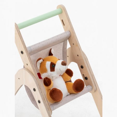 Antepremergator din lemn 2 in 1 MamaToyz carucior pentru papusi [7]