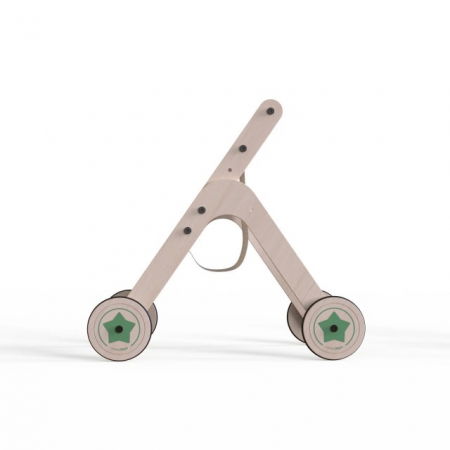 Antepremergator din lemn 2 in 1 MamaToyz carucior pentru papusi [3]