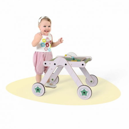 Antepremergator din lemn cu masuta de activitati 2 in 1 MamaToyz [2]