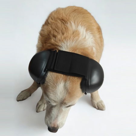 Antifoane protectie auz animale, dimensiune M, Negru [3]