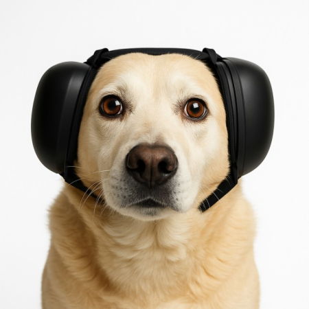 Antifoane protectie auz animale, dimensiune M, Negru [13]