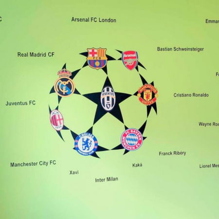 Autocolant de perete - Lumea fotbalului, Cerc, 90 x 90 cm [3]