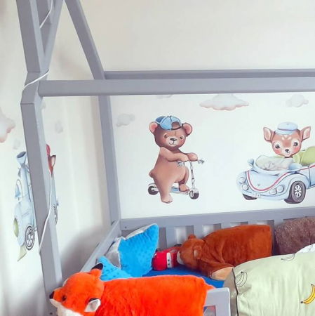 Autocolant pentru perete - Animale in calatorie, Diverse marimi [3]
