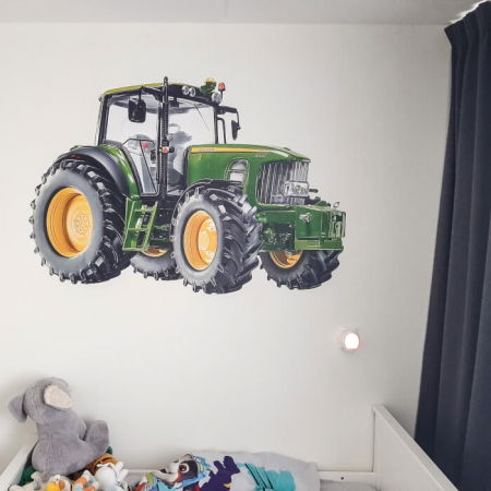 Autocolant pentru perete - Tractor,  Verde, Diverse dimensiuni [5]