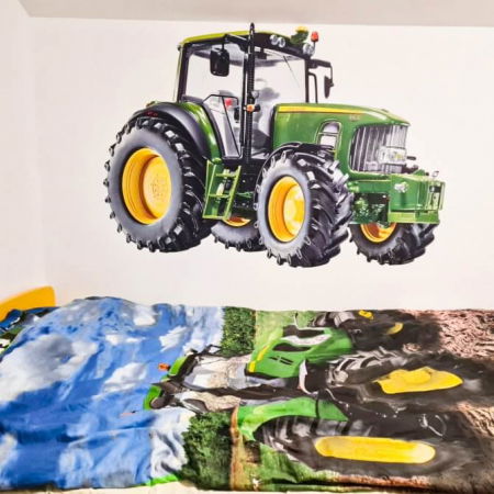 Autocolant pentru perete - Tractor,  Verde, Diverse dimensiuni [4]
