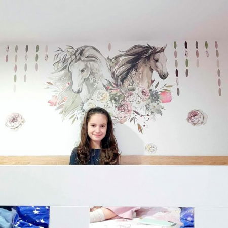 Autocolant romantic cu cai - autocolante pentru adolescenti, 67 x 95 cm [2]