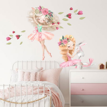 Stickere decorative si covorase - Autocolante pentru perete - Balerine