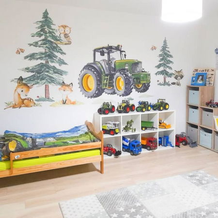 Autocolante pentru perete -  Copaci + accesorii, 2 buc,Verde [4]