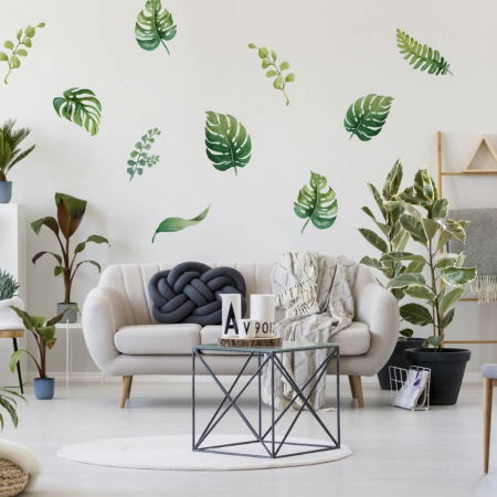 Stickere decorative - Autocolante pentru perete - Frunze tropicale