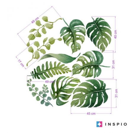Stickere decorative - Autocolante pentru perete - Frunze tropicale